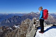 RESEGONE innevato e ‘Porta del Palio’ ad anello da Fuipiano Valle Imagna il 16 febbraio 2019- FOTOGALLERY